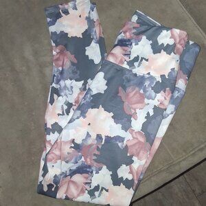 Balance Collection Floral Print 7/8 Leggings Sz M